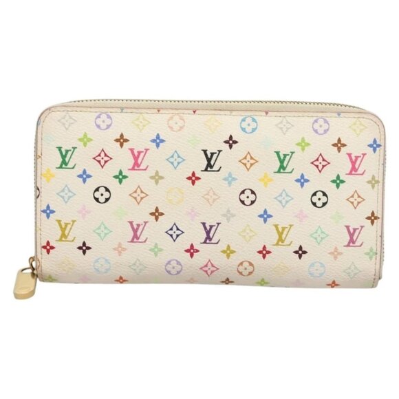 LOUIS VUITTON Monogram Multicolor Zippy Wallet White M60241 LV Auth ki5819 - Picture 2 of 16
